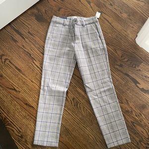 Gap grey plaid pants